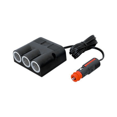 Universalkontakt 12/24V 16A 2 m Sladd & Trippeluttag