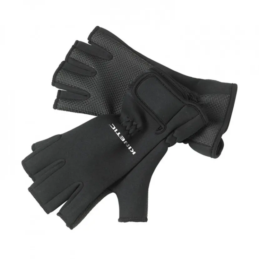 Neoprenhandske "Half Finger" Svart bild