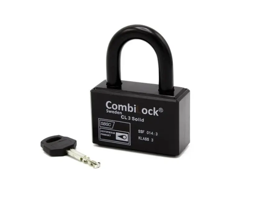 Combilock Hänglås Solid Klass 3 bild