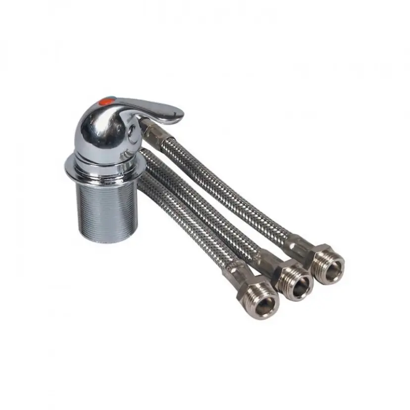 Blandare/Stoppkran Kromad Mässing bild