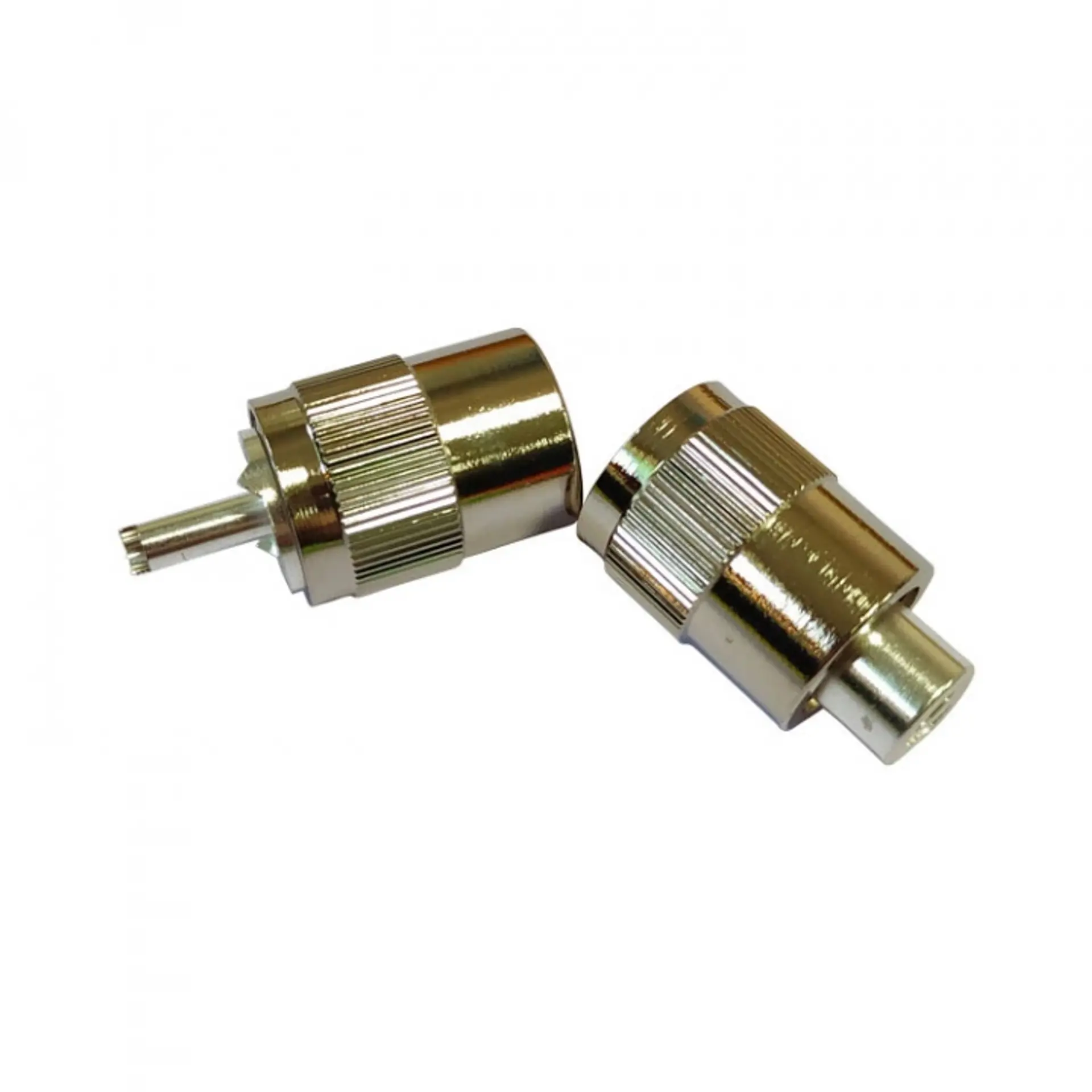 VHF-Kontakt PL259 För 6 mm Kabel/Lödning 2-PackProduktbild