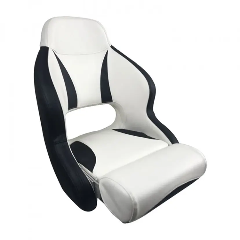 H52 Deluxe Sport Flip Up Stol Vit/Carbon Svart bild
