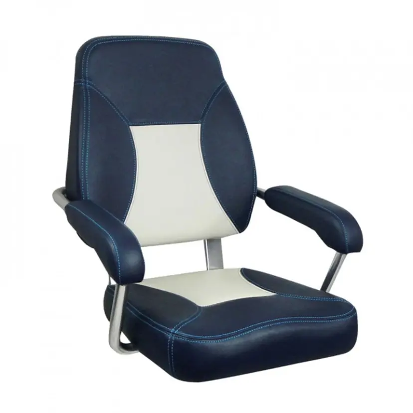 Båtstol Mini Mojo Med Fasta Armstöd Navy/Light Grey bild