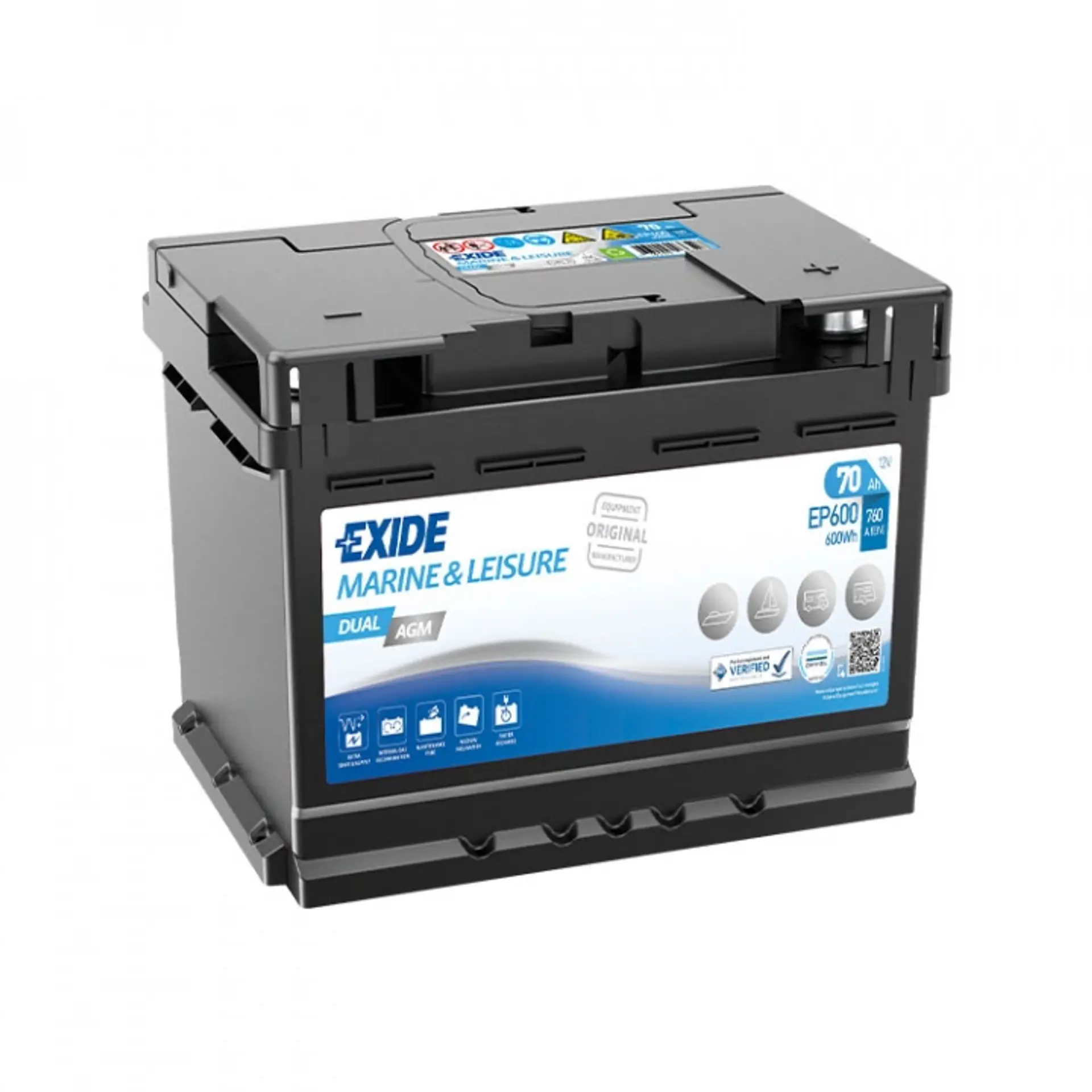 Dual AGM 60Ah BatteriProduktbild
