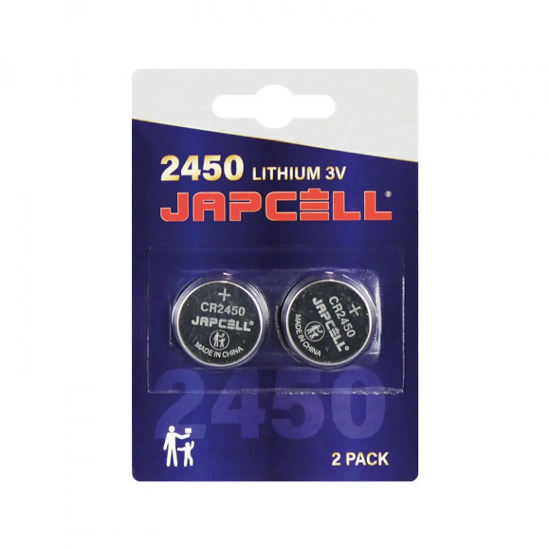 CR2450 3V Litium Batteri 2-packProduktbild