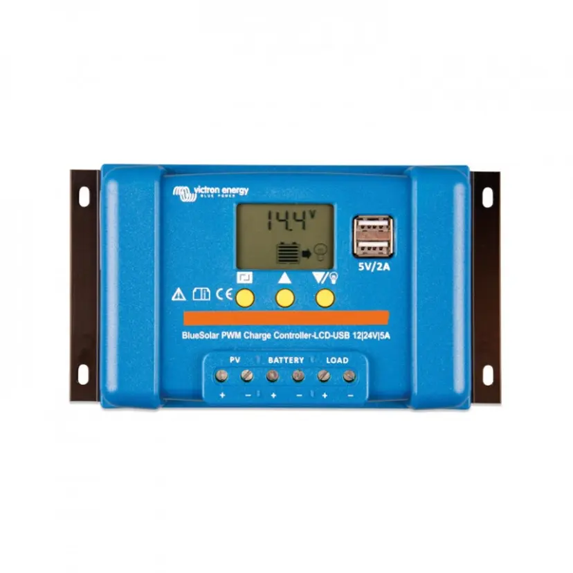 BlueSolar PWM Laddningsregulator LCD & USB bild
