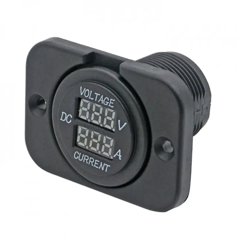 Panel Med Volt Och Mätare 6-30Vdc 0-10Amp bild