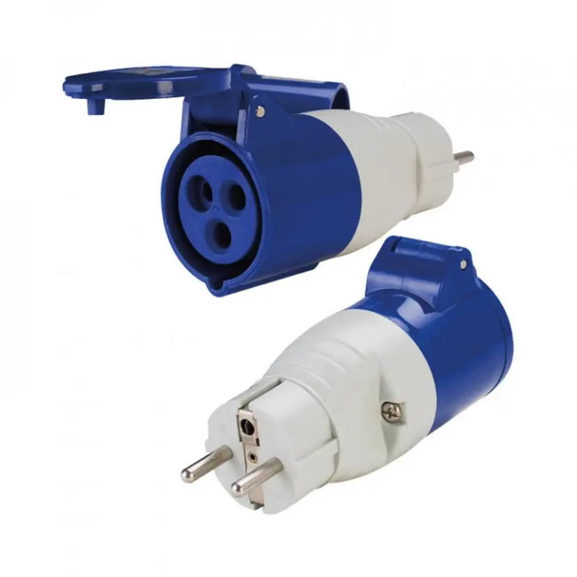 Adapter Schuko Hane Till CEE Hona bild