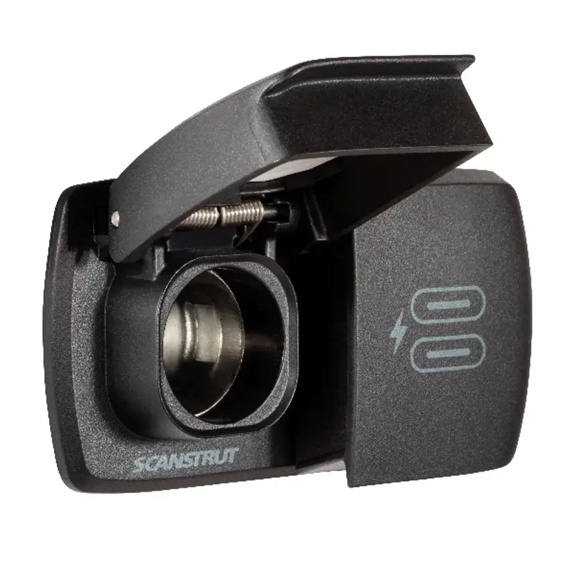 Flip-Pro Multi Dual 2xUSB-C Och 12/24V Ciguttag bild