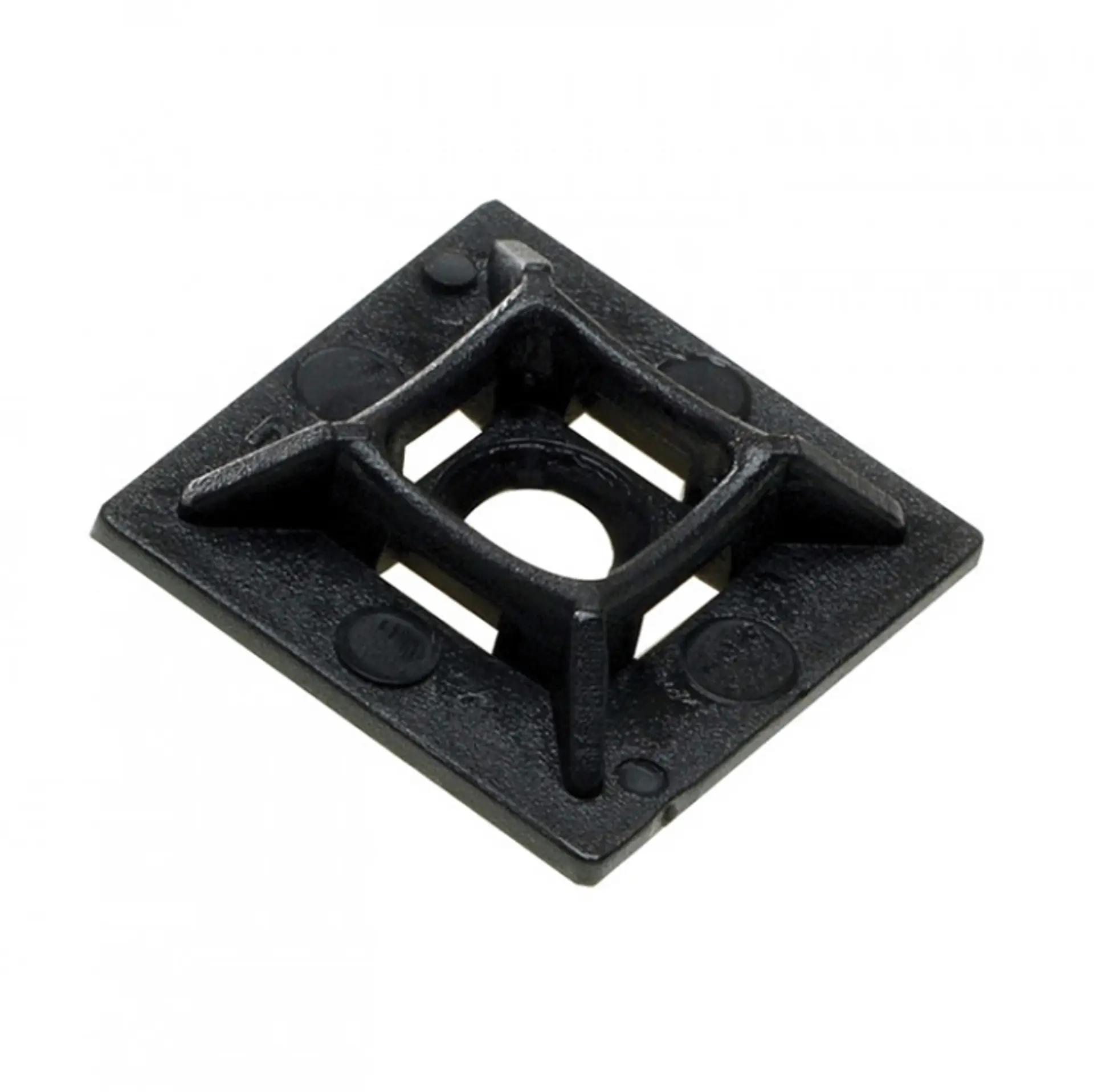 Sockel För Buntband Svart 28x28mm Med Lim (10-pack)Produktbild