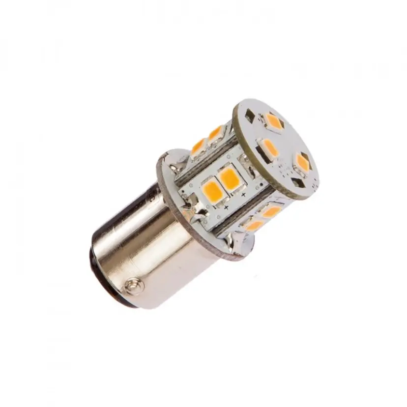 LED-Lanternlampa BAY15D Röd Ø 20x35 mm 10-35vdc 20W bild