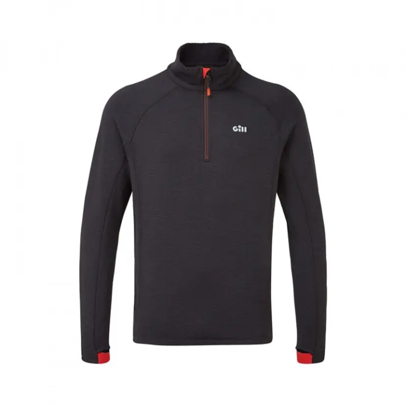 1081 Thermal Zip Neck Fleecetopp Grafit bild