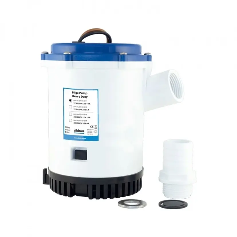 Länspump Dränkbar Heavy Duty 110L/min 12V bild