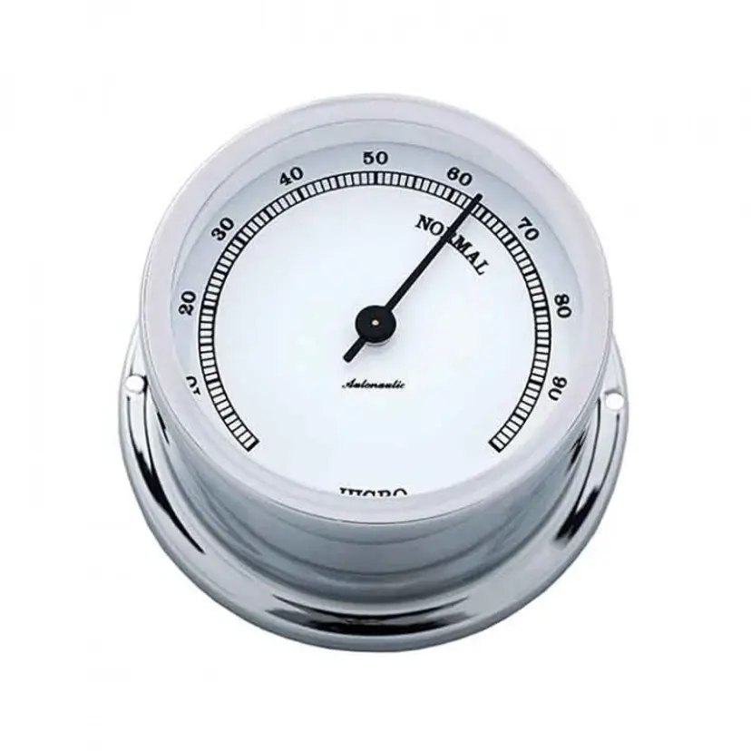 Minor 72 Hygrometer Ø72/50mm Förkromad Mässing bild