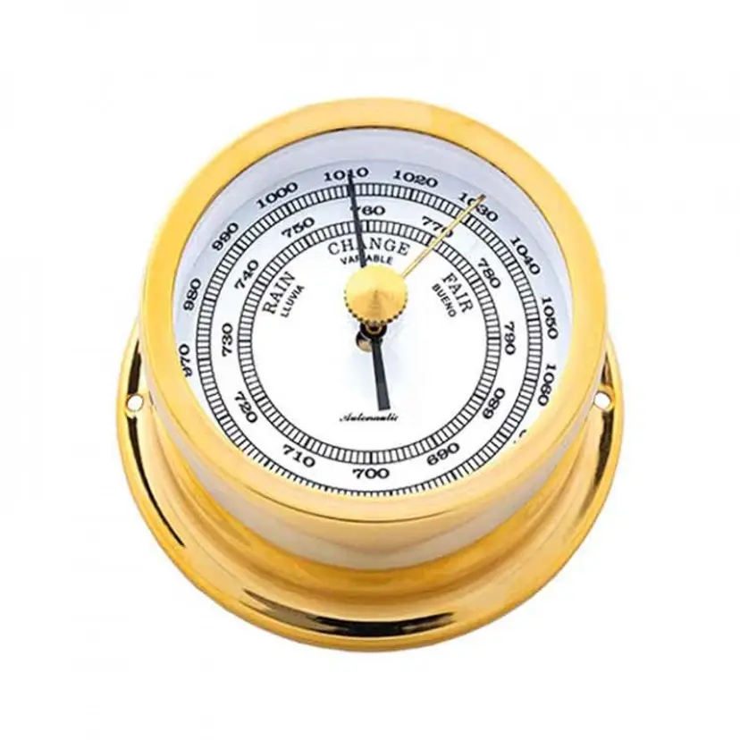 Minor 72 Barometer Ø72/50mm Förgylld Mässing bild