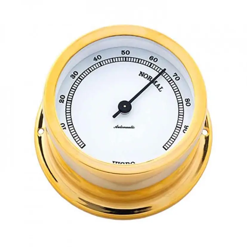Minor 72 Hygrometer Ø72/50mm Förgylld Mässing bild