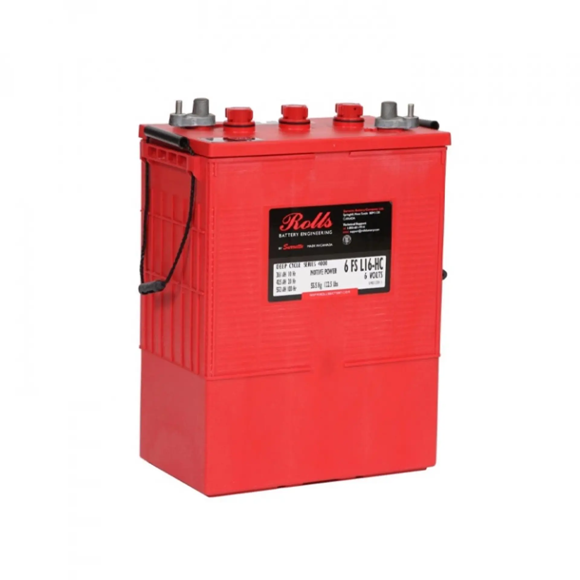 Rolls 6-FS-L16-HC Deep Cycle Batteri 6V 425AH (318x181x425 mm)Produktbild