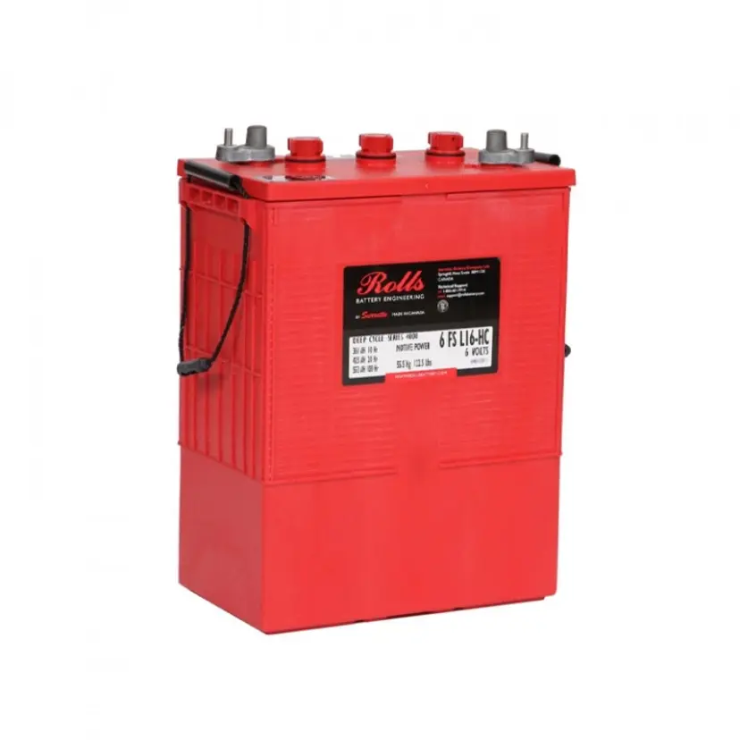 Rolls 6-FS-L16-HC Deep Cycle Batteri 6V 425AH (318x181x425 mm) bild