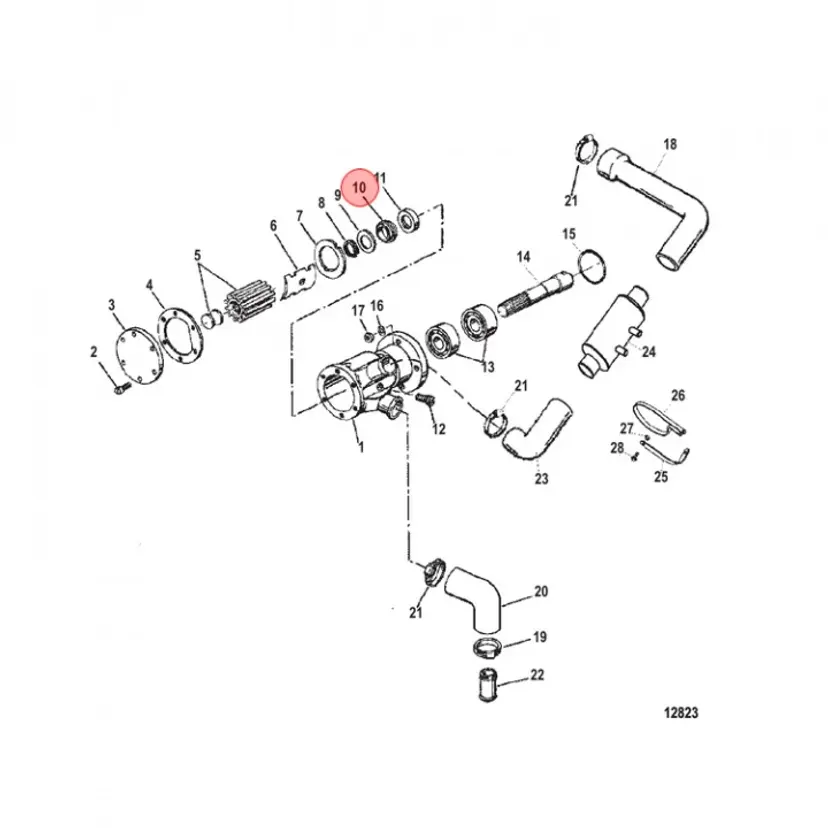 Tätning Mercruiser (816817) bild