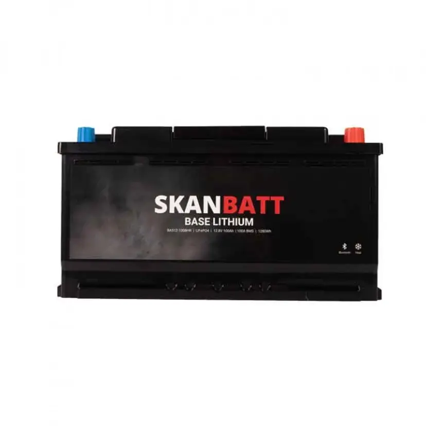 Lithiumbatteri Base 12V 100Ah BMS Bluetooth Heat (husbil) bild