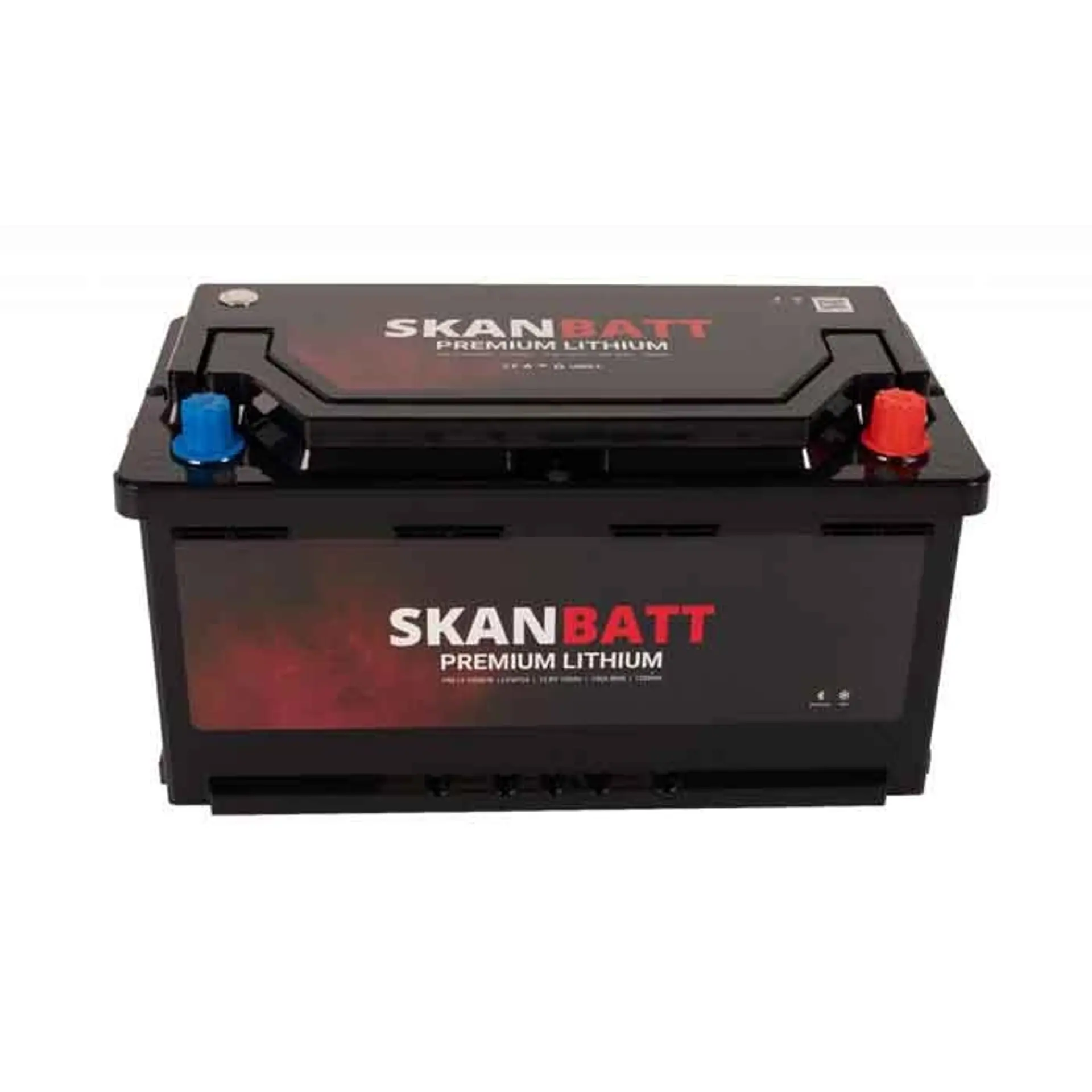 Lithiumbatteri Premium LiFePO 12V 100Ah Bluetooth Heat (husbil)Produktbild