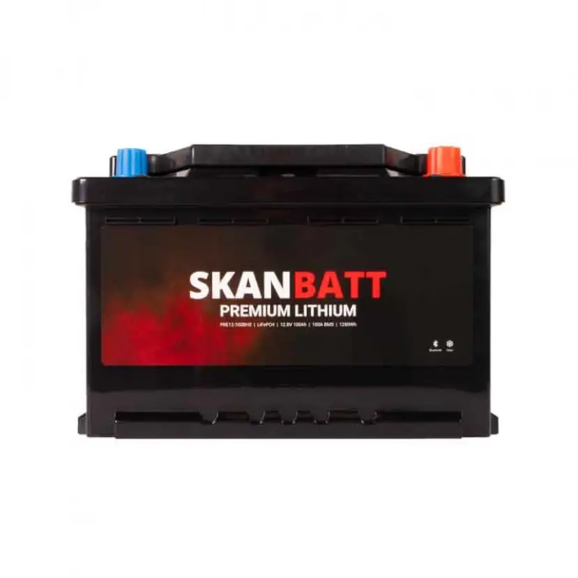 Lithiumbatteri Premium LiFePO 12V 100Ah Bluetooth Heat bild