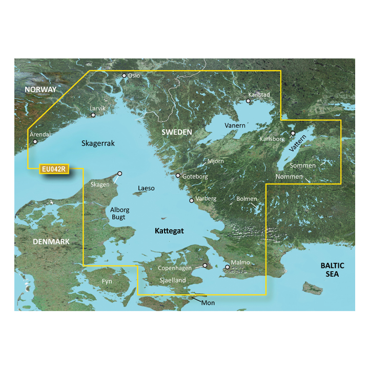 Bluechart G3 Vision Oslo-Malmö VEU042R i gruppen Marinelektronik / Sjökort / Bluechart hos Marinsystem (010-C0779-00)