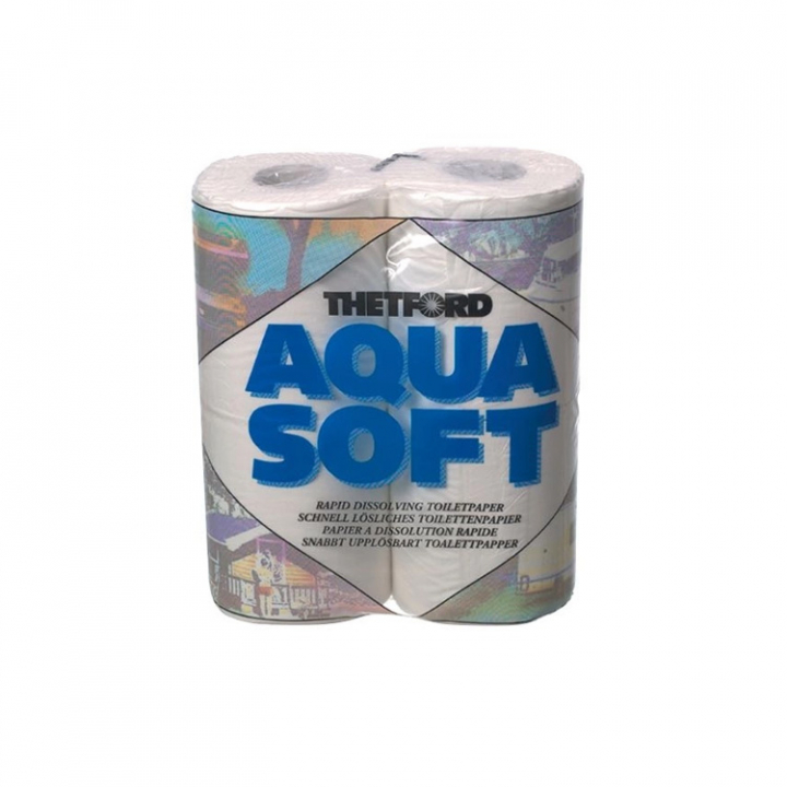 Aqua Soft Toalettpapper 4 Rullar i gruppen Inredning / Pentry & Toalett / WC hos Marinsystem (1070680)