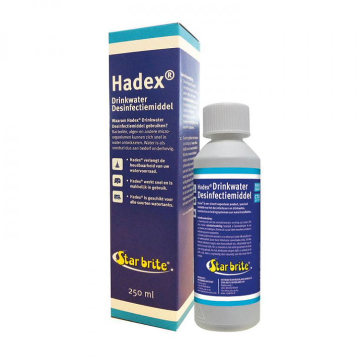 Hadex Dricksvatten-desinfektionsmedel 250ml i gruppen Inredning / VVS / Vattentank hos Marinsystem (1080121)