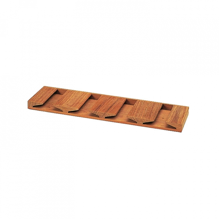 Vinglashållare I Teak För 4 Glas 420x120x20 mm i gruppen Inredning / Teakprodukter hos Marinsystem (1113540)