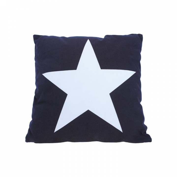 Kudde Stjärna Marinblå 40 cm  i gruppen Inredning / Komfort / Textilier hos Marinsystem (1121296)