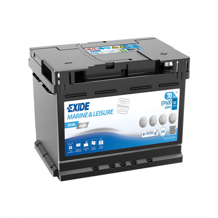 Dual AGM 60Ah Batteri i gruppen El & Installation / Strömförsörjning / Batterier hos Marinsystem (1170231)