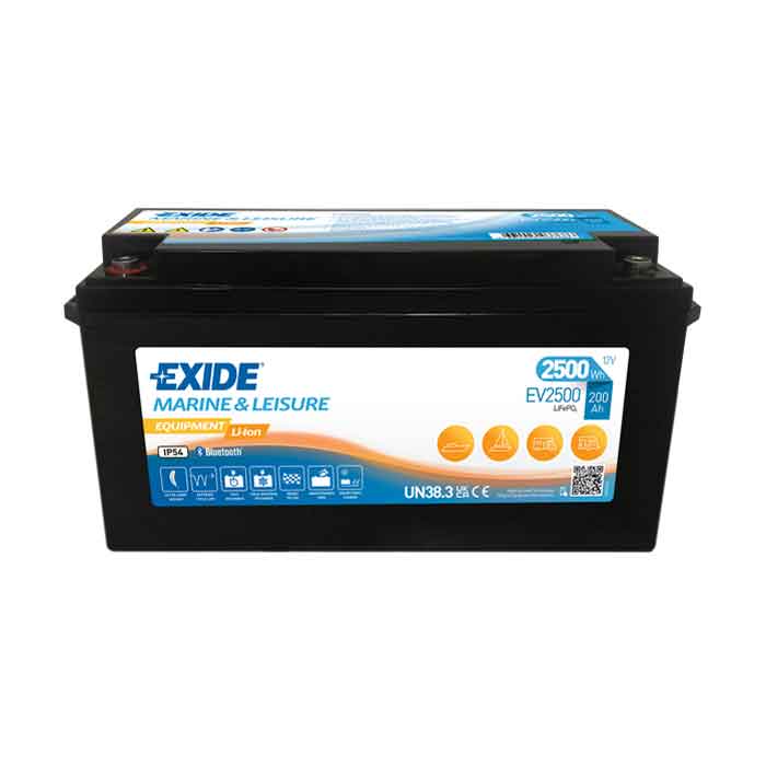 EV2500 Litiumbatteri 200A i gruppen El & Installation / Strömförsörjning / Batterier hos Marinsystem (1170239)