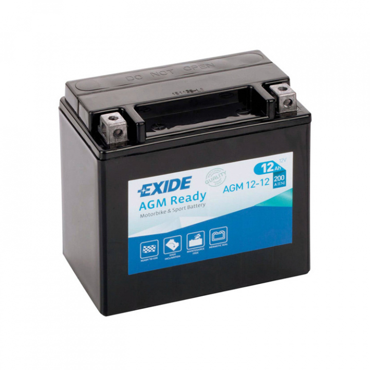 AGM12-12 Batteri 12V 12Ah 200A i gruppen El & Installation / Strömförsörjning / Batterier hos Marinsystem (1170351)