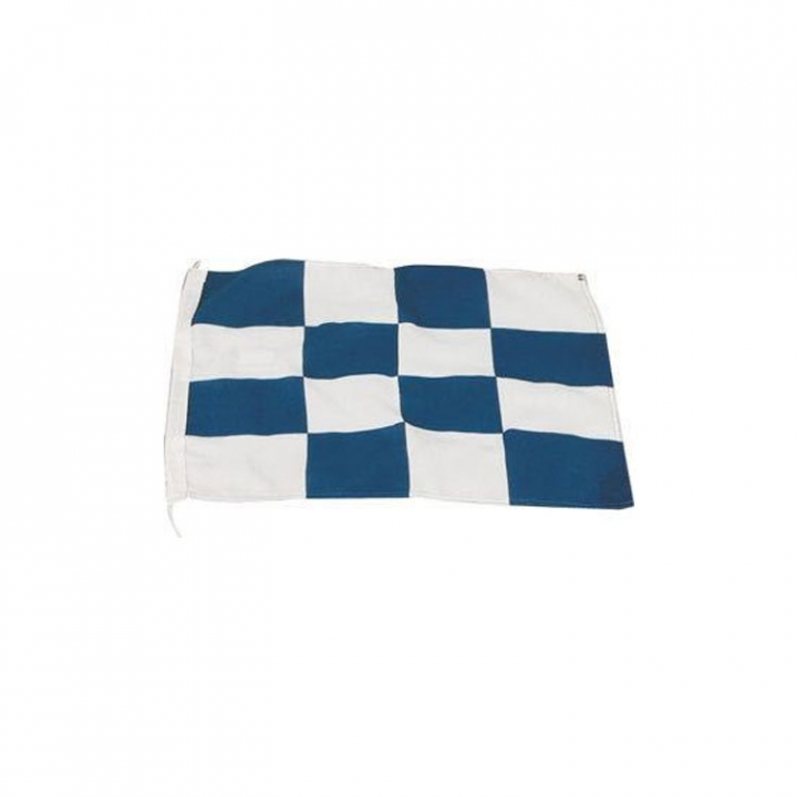 Internationell signalflagga (Bryggflagga N) 30x45 cm i gruppen Rigg & Däck / Flaggor & Tillbehör hos Marinsystem (1180770)