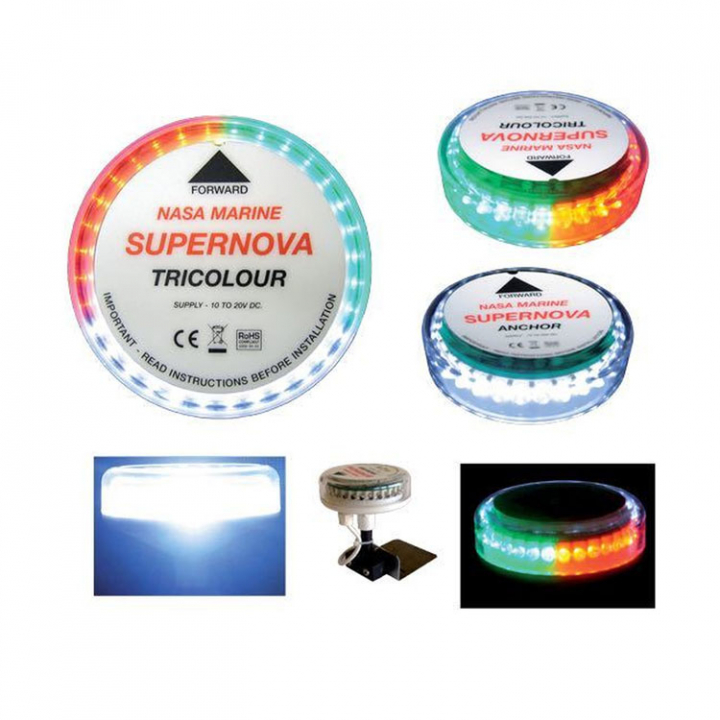 LED-lanterna Supernova Tricolour i gruppen El & Installation / Belysning / Lanternor hos Marinsystem (1230290)