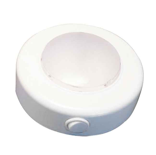 Taklampa LED 12V 2,5W - Ø 110 mm vit plast i gruppen El & Installation / Belysning / Innerbelysning hos Marinsystem (1260012)