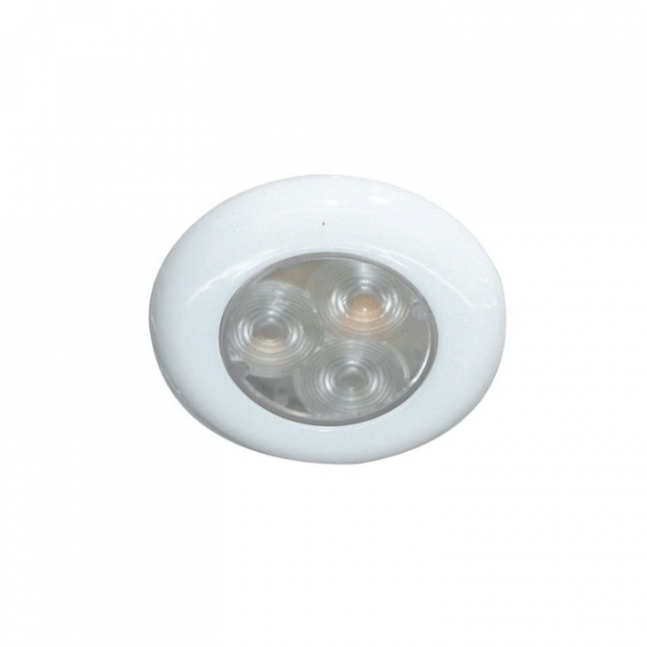 LED-Taklampa Inbyggnad 12V Vitt Ljus Ø 76 mm i gruppen El & Installation / Belysning / Innerbelysning hos Marinsystem (1261420)