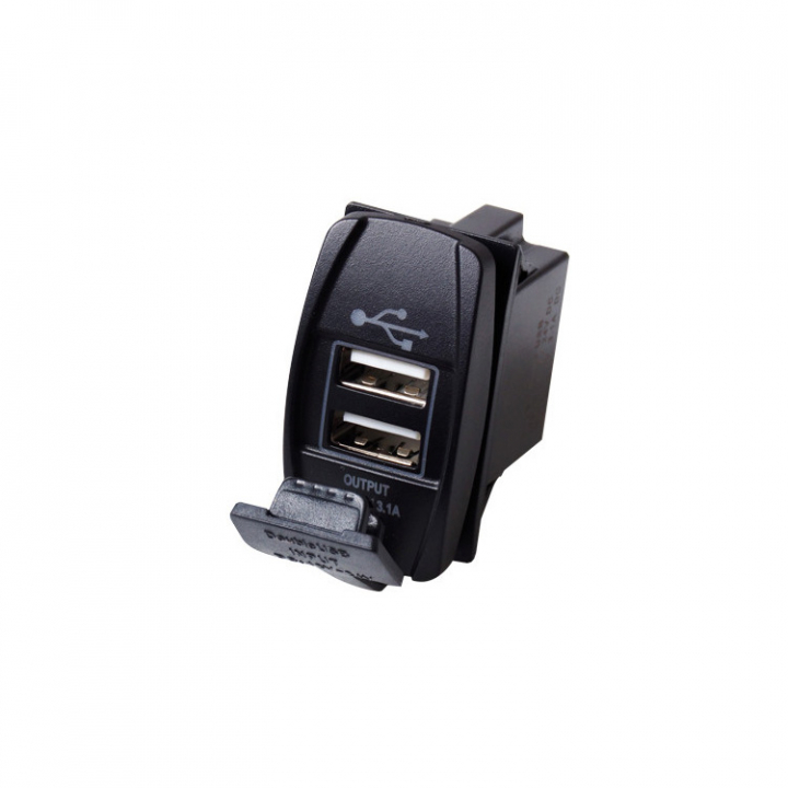 Kontakt Med 3.1A USB-Uttag i gruppen El & Installation / Strömförsörjning / USB-Uttag, kontakter & Laddare hos Marinsystem (1270228)