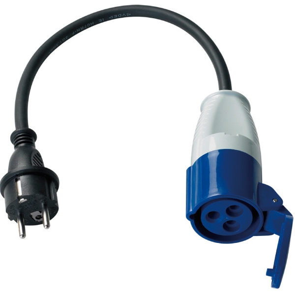 CEE Uttag / Schuko Intag 220V m/2,5mm² kabel, 0.5m i gruppen El & Installation / Strömförsörjning / Landström hos Marinsystem (1270549)