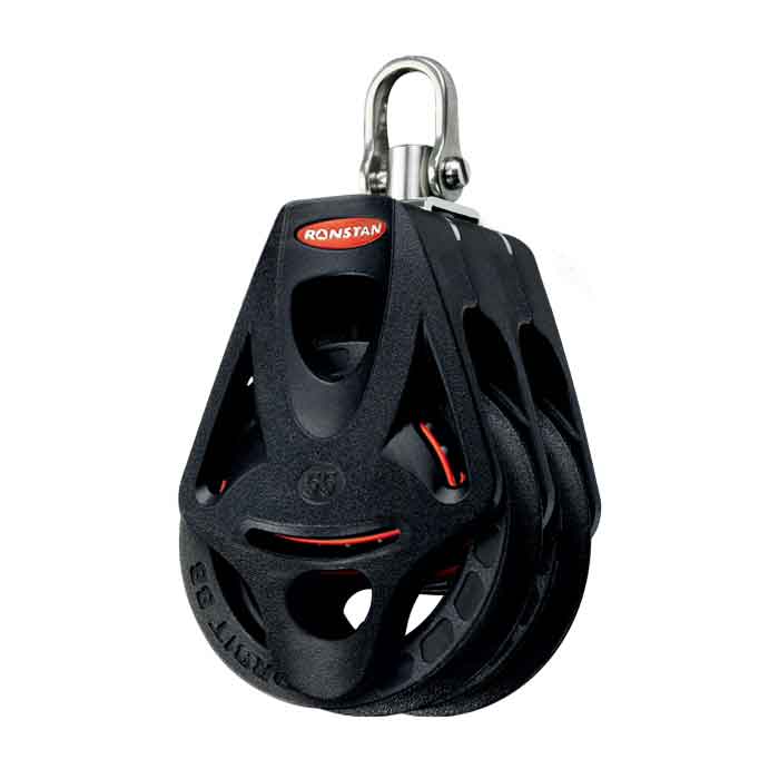 Orbit Dubbelblock Med Svirvel Serie 55 i gruppen Rigg & Däck / Block & Travare hos Marinsystem (130RF55210)