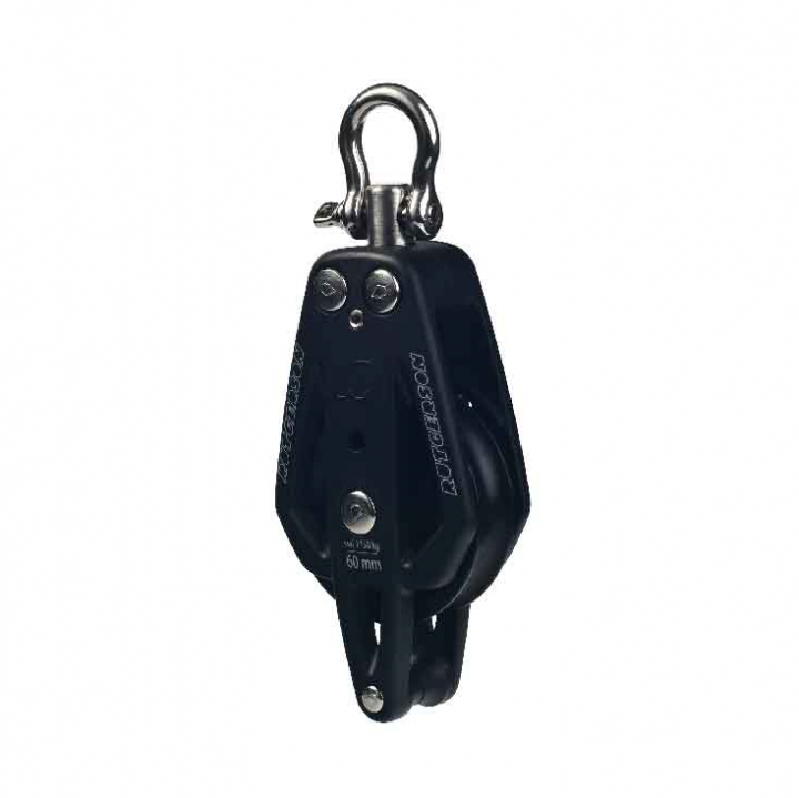 Enkelblock 80mm Hundsvott 615g i gruppen Rigg & Däck / Block & Travare hos Marinsystem (1310254)