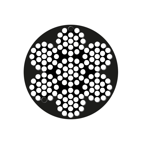 Mantågsvajer Vit 7x19 Ø4x8 mm i gruppen Rigg & Däck / Mantåg & Övriga Riggtillbehör hos Marinsystem (1339214r)