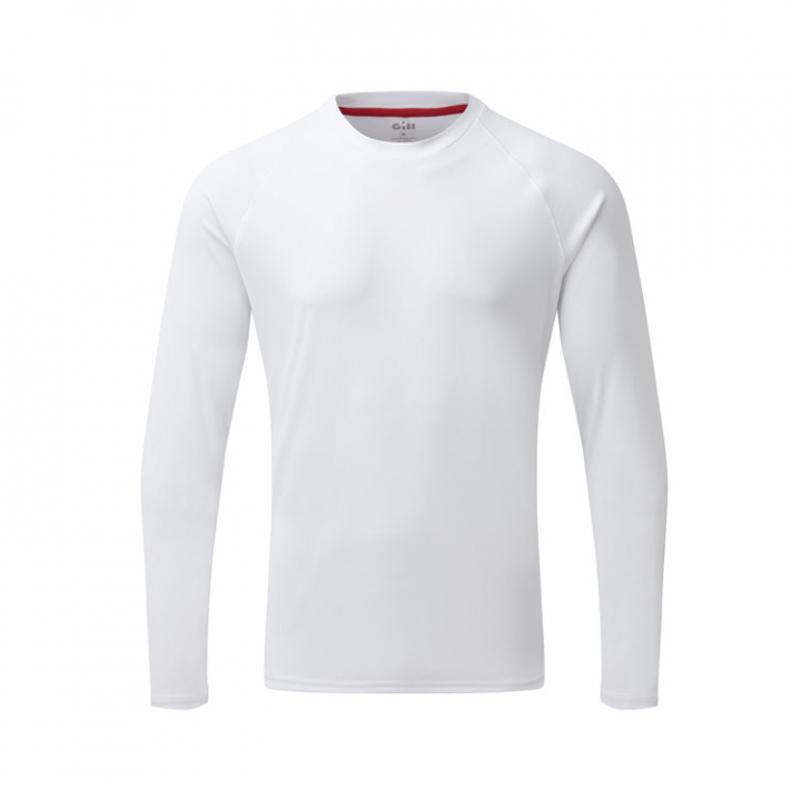UV011 Herr UV Tec Långärmad T-Shirt Vit i gruppen Fritid & Vattensport / Kläder hos Marinsystem (1353157-XSr)
