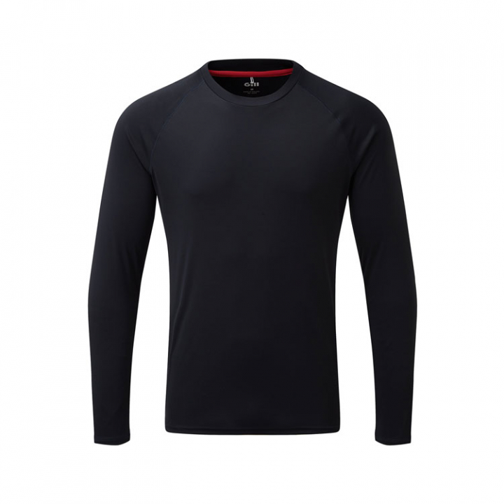 UV011 Herr UV Tec Långärmad T-Shirt Charcoal i gruppen Fritid & Vattensport / Kläder hos Marinsystem (1353158-XSr)