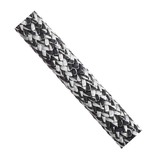 Admiral 7000 Dyneema Fall Svart/Vit (Metervara) i gruppen Förtöjning / Tampar & Tågvirke / Tamp Löpmeter hos Marinsystem (1370688-1r)