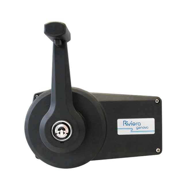 Reglagebox Svart Med Spärr i gruppen Styrsystem & Manövrering / Reglage & Reglagekablar / Sidomonterat Reglage hos Marinsystem (140B92-1)