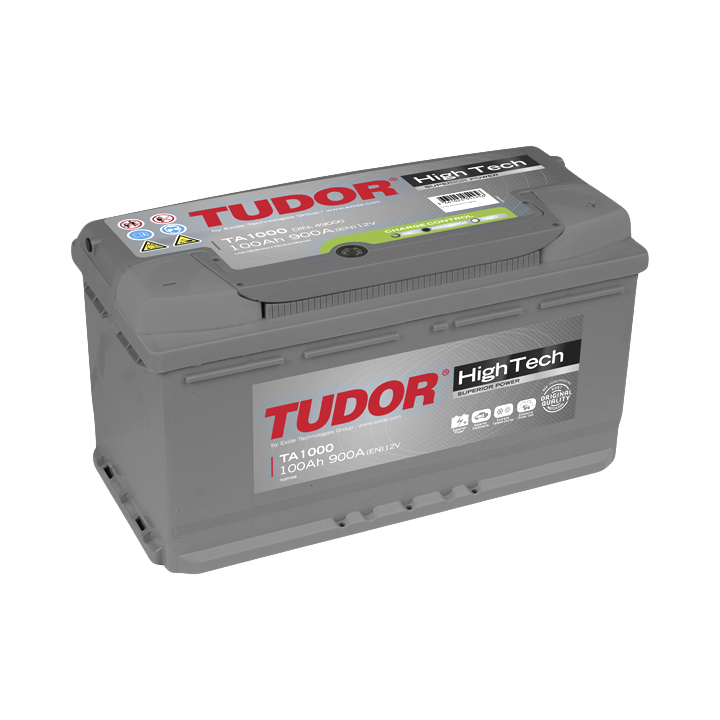 Tudor/Exide High Tech Batteri Premium 100 Ah Start i gruppen El & Installation / Strömförsörjning / Batterier hos Marinsystem (1580124)