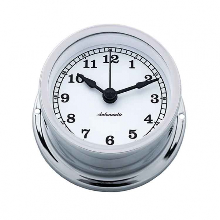 Minor 72 Skeppsur Ø72/50mm i Förkromad Mässing i gruppen Inredning / Komfort / Presentartiklar & Trivsel hos Marinsystem (1830000)