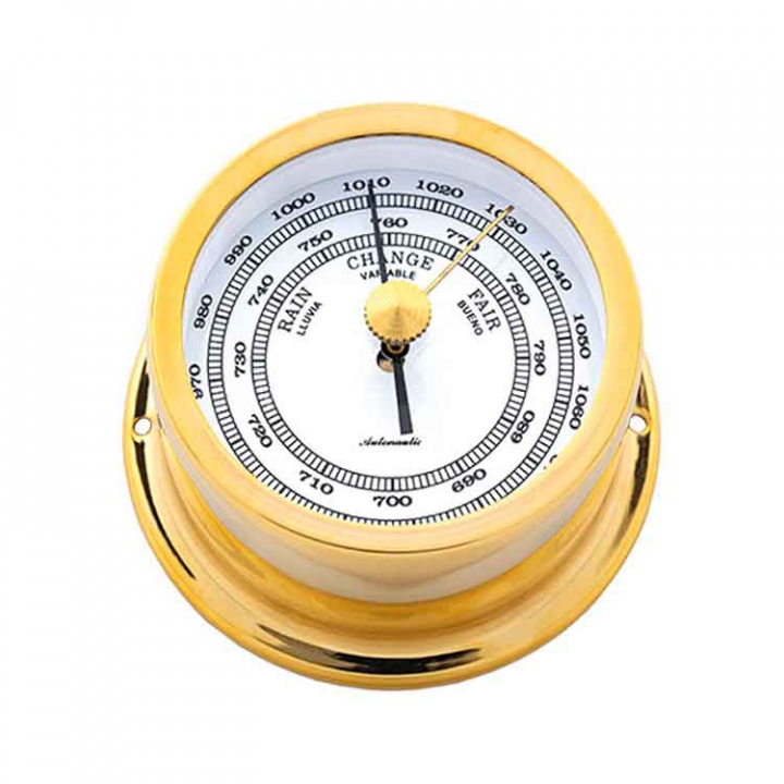 Minor 72 Barometer Ø72/50mm Förgylld Mässing i gruppen Inredning / Komfort / Presentartiklar & Trivsel hos Marinsystem (1830005)
